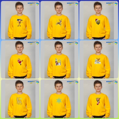 Підліткові новорічні світшоти жовті