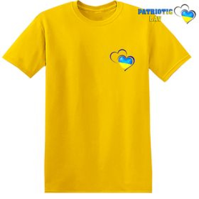 Футболка жовта дитяча Серце в обводці
