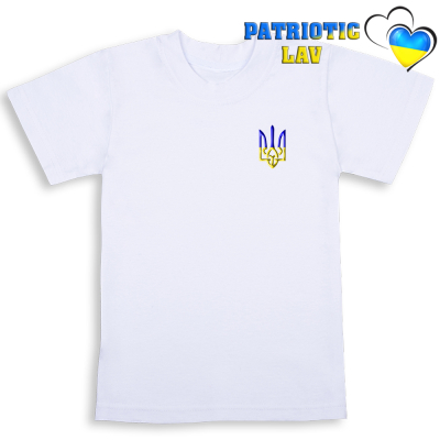 Футболки білі дитячі з гербами