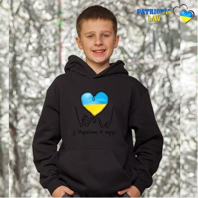 Худі новорічні підліткові Чорні