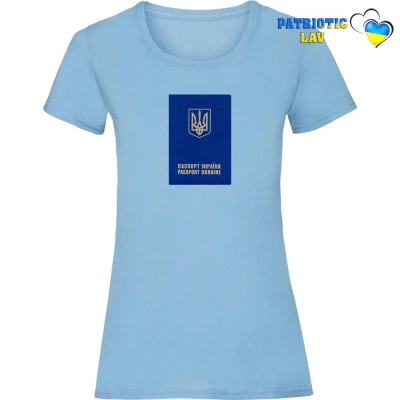 Футболка жіноча світло блакитна