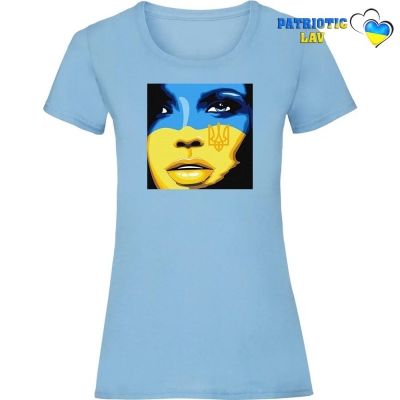 Футболка жіноча світло блакитна