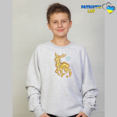 Світшоти новорічні підліткові Сірі