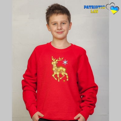 Світшоти новорічні підліткові Червоні