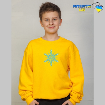 Худі новорічні підліткові жовті