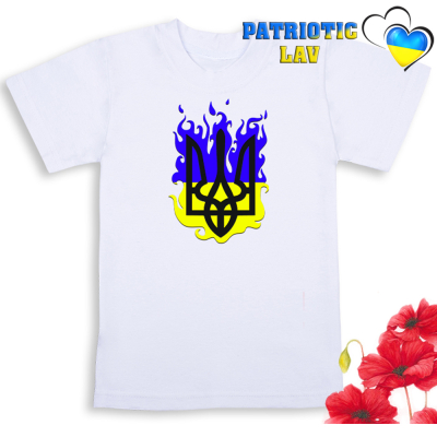 Футболки білі дитячі з гербами