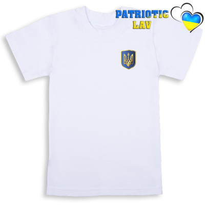 Футболки білі дитячі з гербами