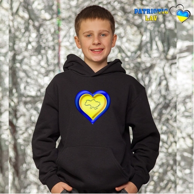 Худі новорічні підліткові Чорні