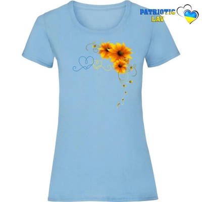 Футболка жіноча світло блакитна