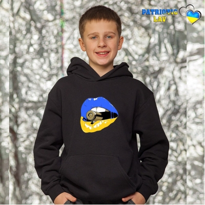 Худі новорічні підліткові Чорні