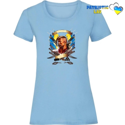 Футболка жіноча світло блакитна