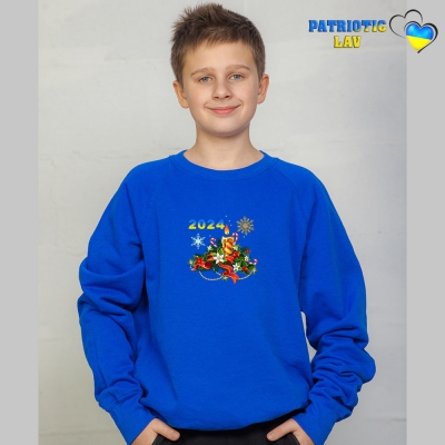 Світшоти новорічні підліткові Сині