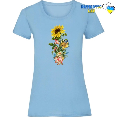 Футболка жіноча світло блакитна