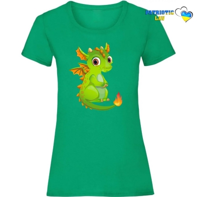 Футболка зелена жіноча Рік Дракона