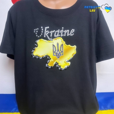 Футболка дитяча чорна 158-164