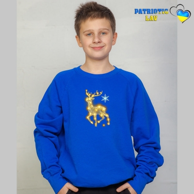 Світшоти новорічні підліткові Сині