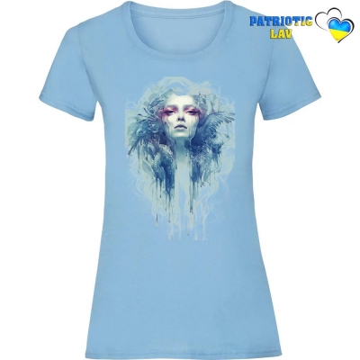 Футболка жіноча світло блакитна