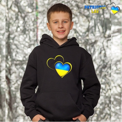 Худі новорічні підліткові Чорні