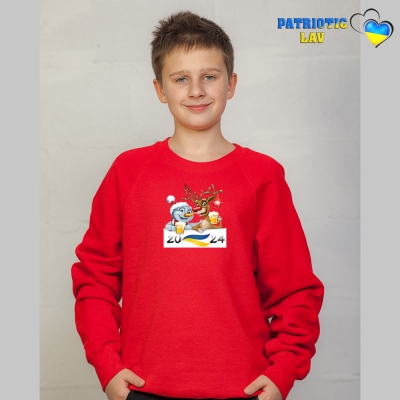 Світшоти новорічні підліткові Червоні