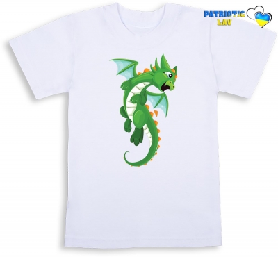 Футболка біла дитяча Рік Дракона