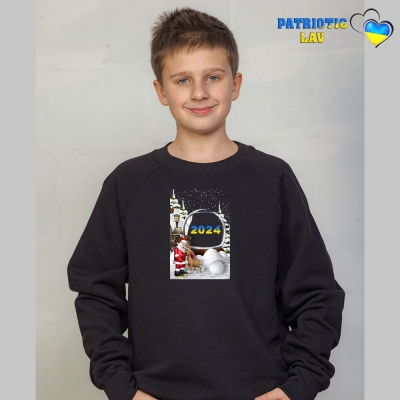 Світшоти новорічні підліткові Чорні