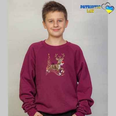 Світшоти новорічні підліткові Червоні