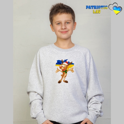 Світшоти новорічні підліткові Сірі