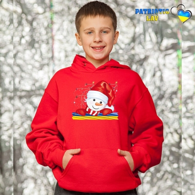 Худі новорічні підліткові Червоні