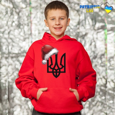 Худі новорічні підліткові Червоні