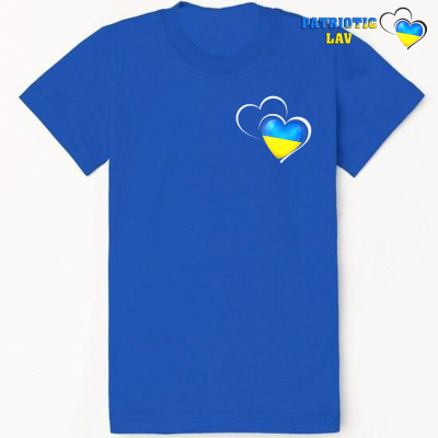 Футболка синя дитяча Серце в обводці